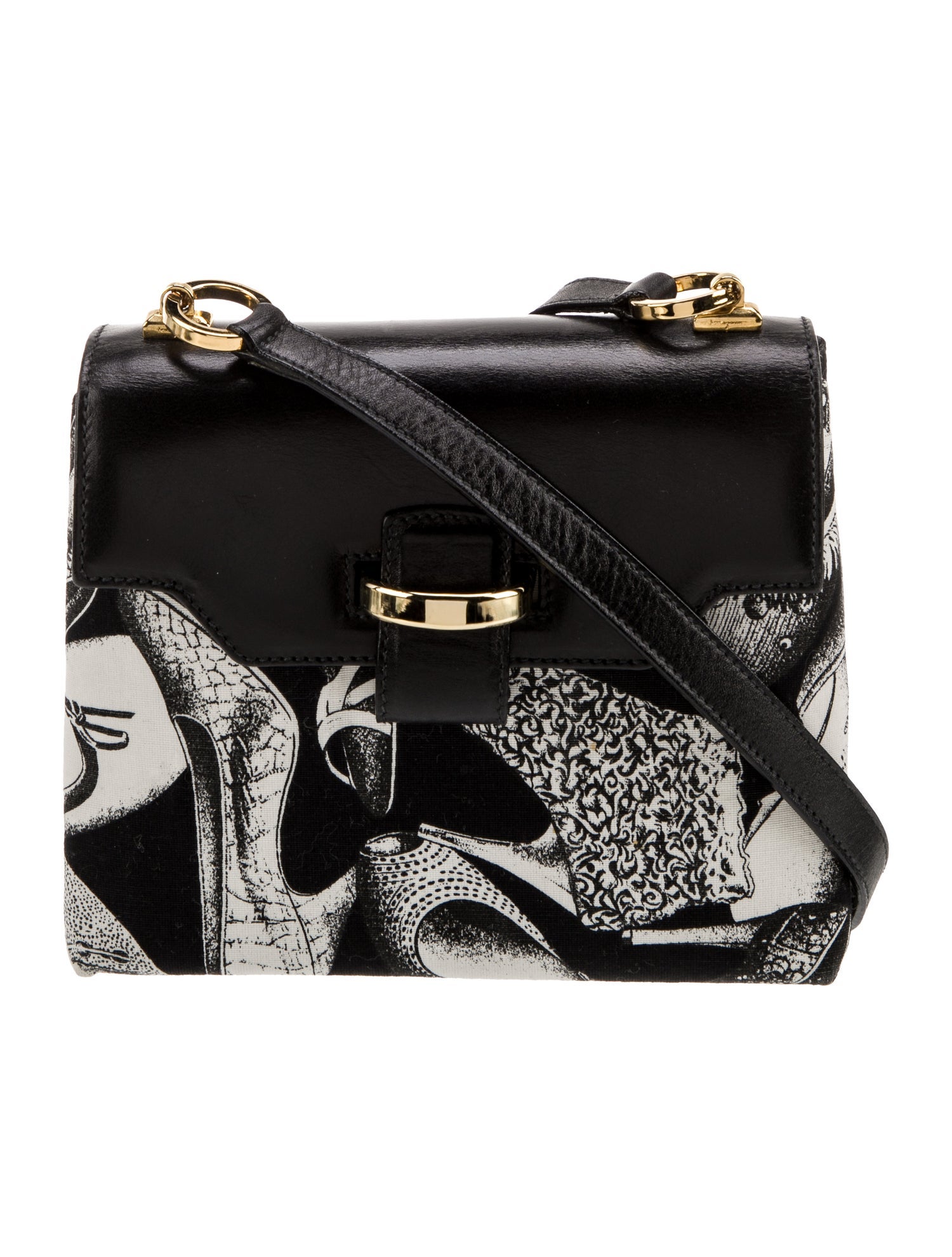 Salvatore Ferragamo Canvas Shoulder Bag