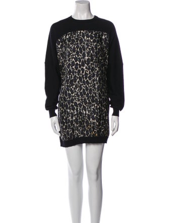 Salvatore Ferragamo Animal Print Mini Dress