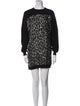 Salvatore Ferragamo Animal Print Mini Dress