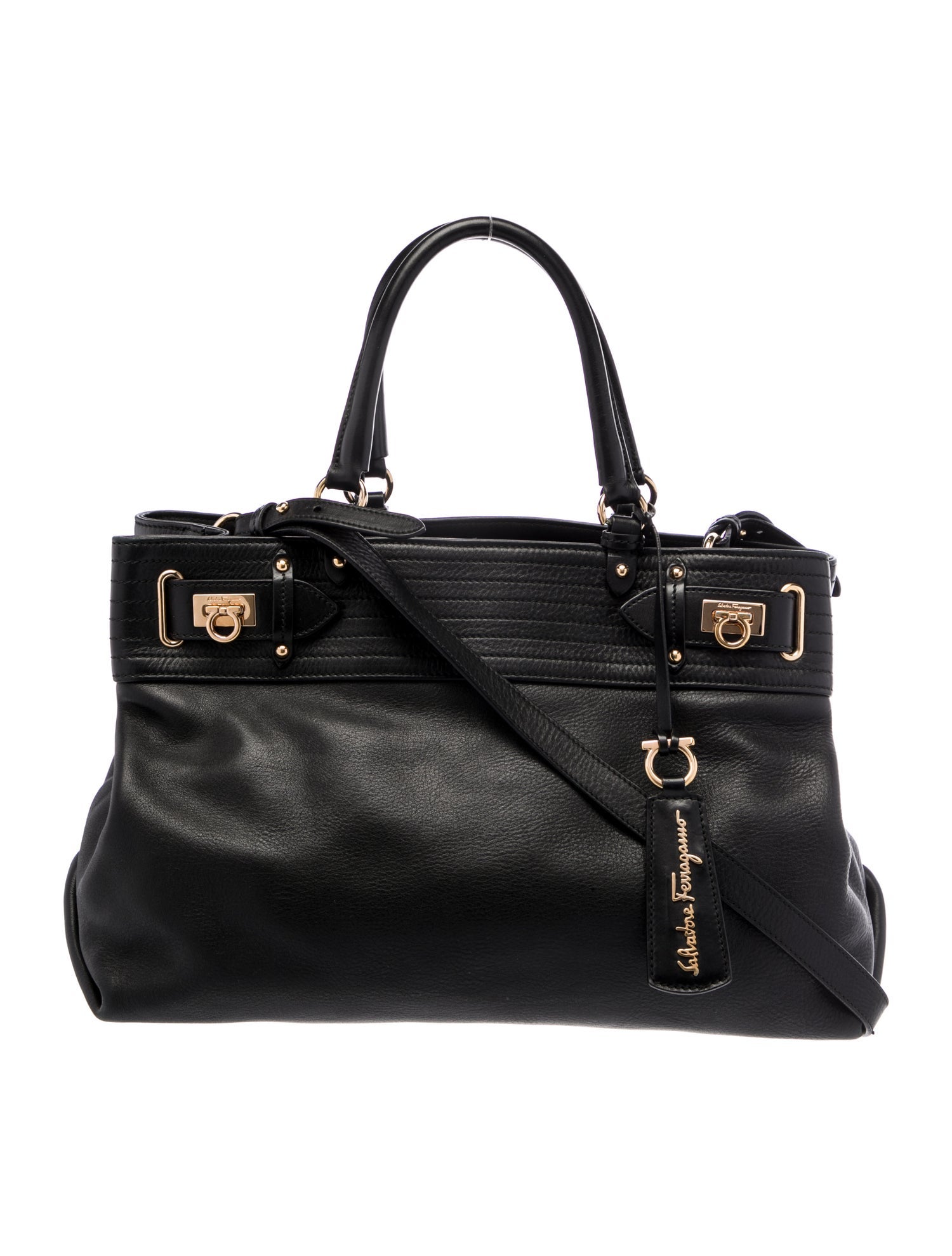 Salvatore Ferragamo Leather Top Handle Bag