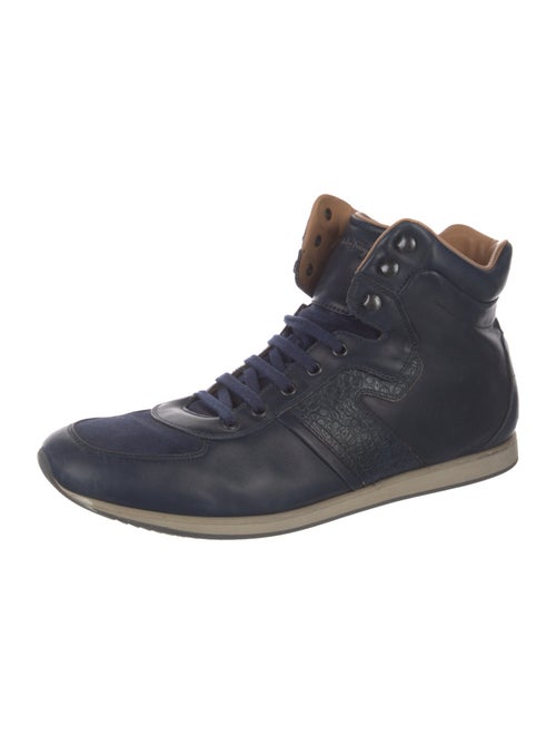 Salvatore Ferragamo Leather Lace-Up Boots