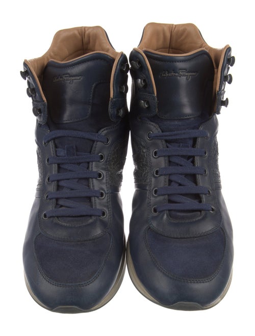 Salvatore Ferragamo Leather Lace-Up Boots
