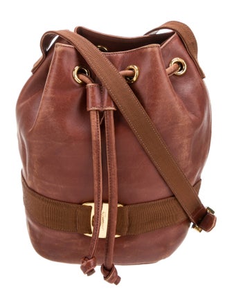Salvatore Ferragamo Leather Bucket Bag