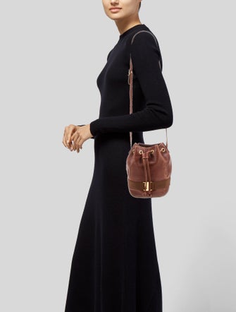 Salvatore Ferragamo Leather Bucket Bag
