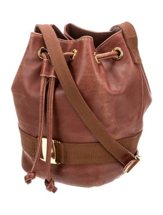Salvatore Ferragamo Leather Bucket Bag
