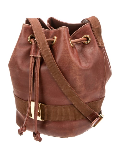 Salvatore Ferragamo Leather Bucket Bag