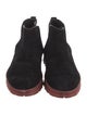 Salvatore Ferragamo Suede Leather Trim Embellishment Chelsea Boots