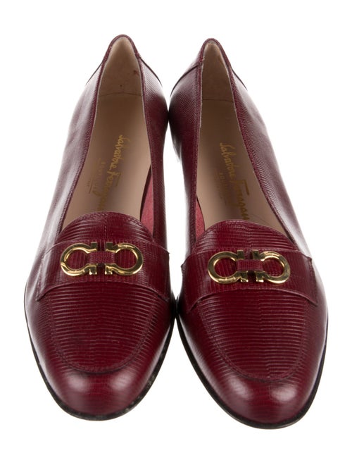 Salvatore Ferragamo Horsebit Accent Leather Loafers