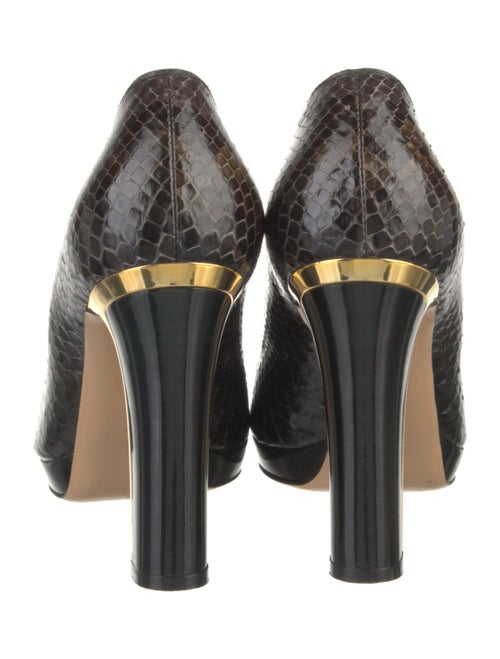 Salvatore Ferragamo Snakeskin Animal Print Pumps