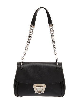 Salvatore Ferragamo Saffiano Leather Top Handle Bag