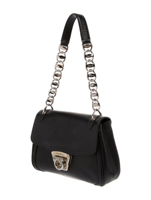 Salvatore Ferragamo Saffiano Leather Top Handle Bag