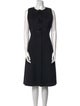 Salvatore Ferragamo Virgin Wool Midi Length Dress