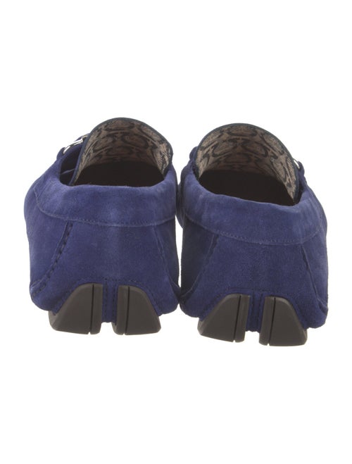 Salvatore Ferragamo Gancini Logo Suede Drivers