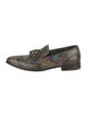 Salvatore Ferragamo Leather Printed Loafers