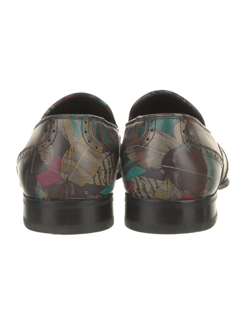 Salvatore Ferragamo Leather Printed Loafers