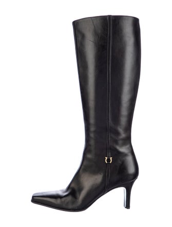 Salvatore Ferragamo Leather Riding Boots