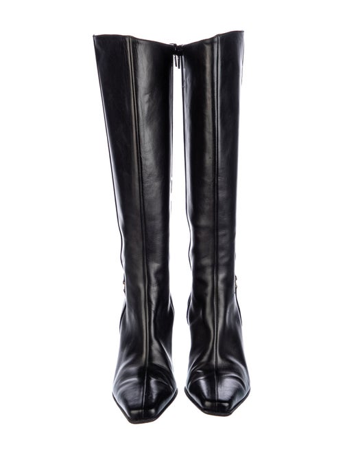 Salvatore Ferragamo Leather Riding Boots