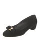 Salvatore Ferragamo Velvet Bow Accents Pumps