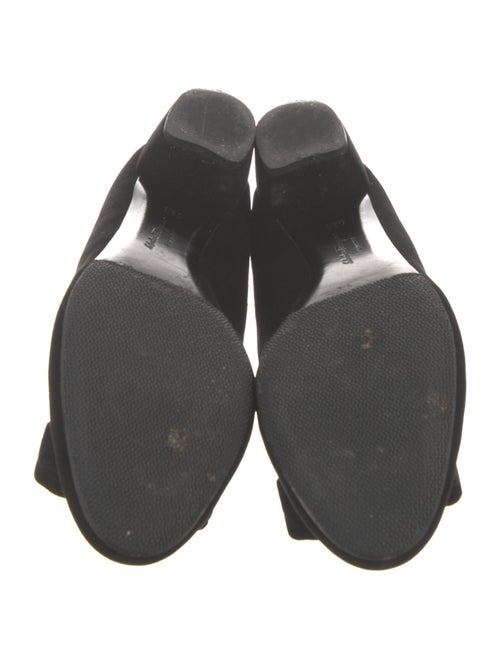 Salvatore Ferragamo Velvet Bow Accents Pumps