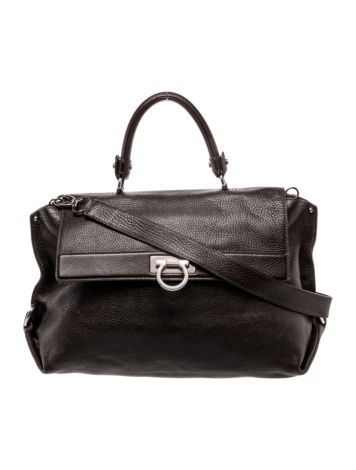 Salvatore Ferragamo Gancini Top Handle Bag