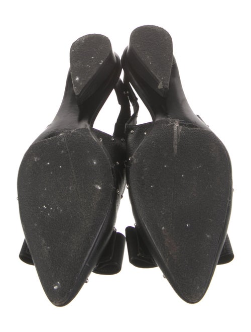 Salvatore Ferragamo Vara Bow Accent Leather Slingback Flats