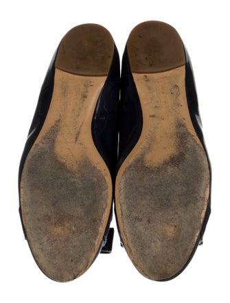 Salvatore Ferragamo Vara Bow Accent Patent Leather Ballet Flats