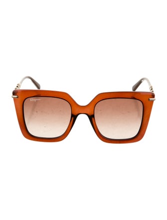 Salvatore Ferragamo Square Gradient Sunglasses