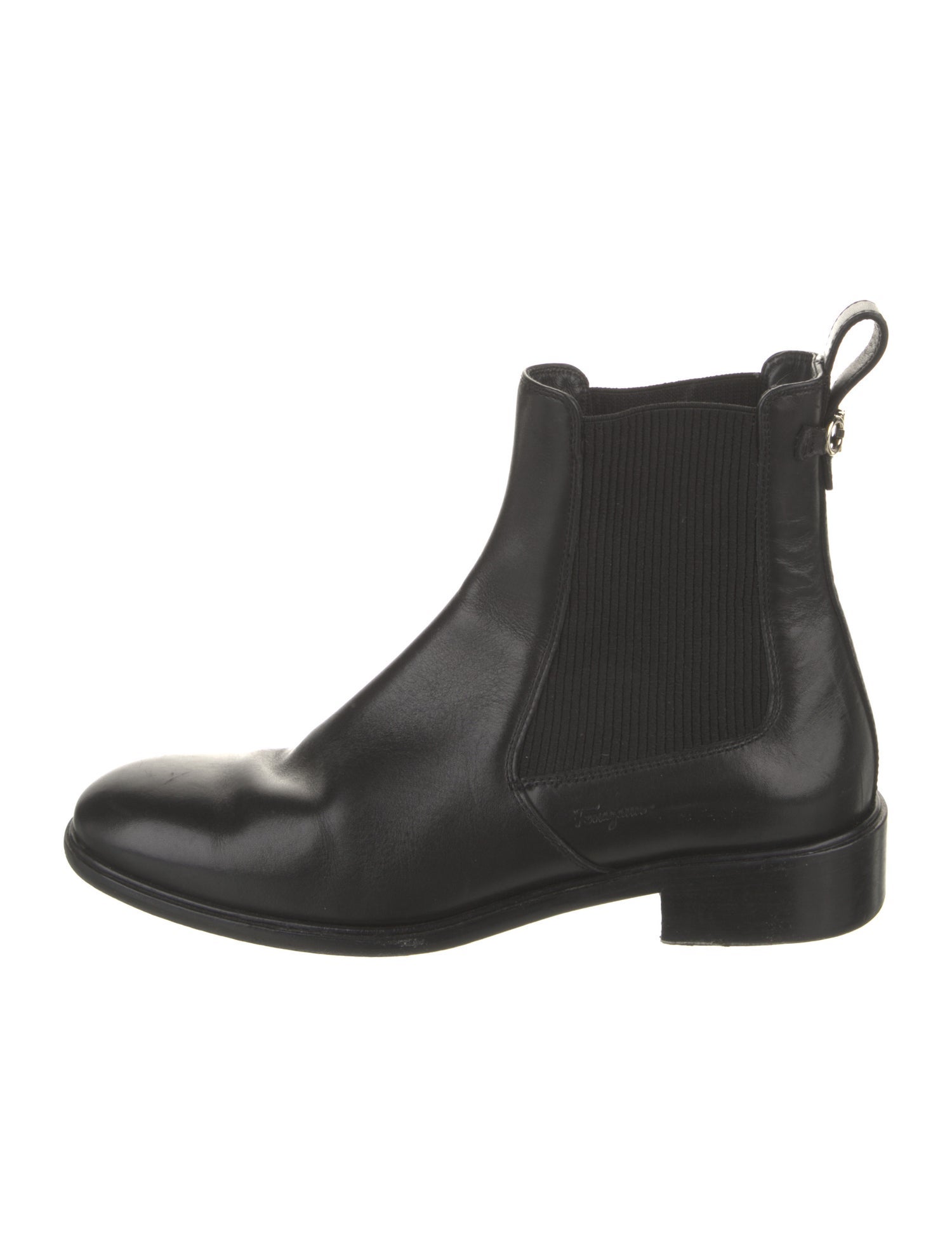 Salvatore Ferragamo Leather Chelsea Boots