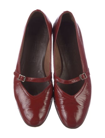 Salvatore Ferragamo Patent Leather Mary Jane Flats