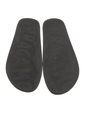 Salvatore Ferragamo Gancini Logo Rubber Slides