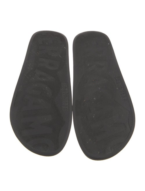 Salvatore Ferragamo Gancini Logo Rubber Slides