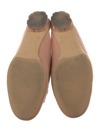 Salvatore Ferragamo Leather Bow Accents Mules