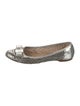 Salvatore Ferragamo Vara Bow Accent Leather Ballet Flats
