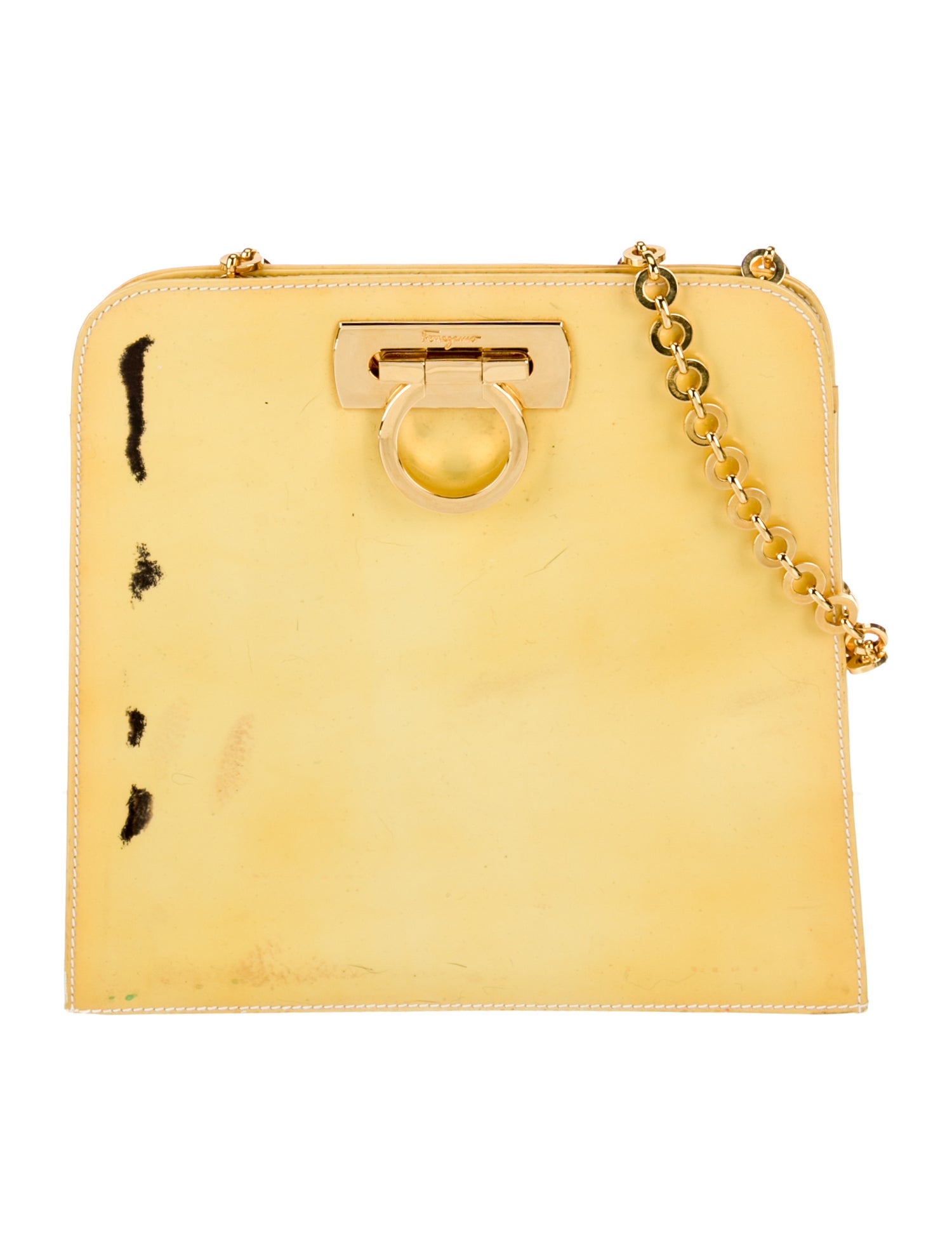 Salvatore Ferragamo Patent Leather Shoulder Bag