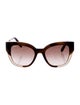 Salvatore Ferragamo Square Gradient Sunglasses
