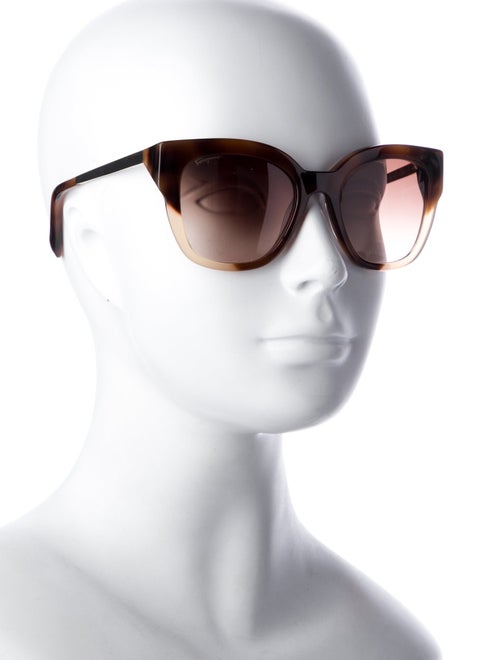Salvatore Ferragamo Square Gradient Sunglasses