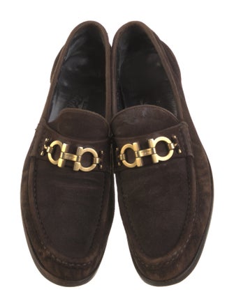 Salvatore Ferragamo Suede Dress Loafers