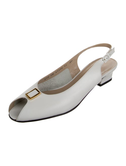Salvatore Ferragamo Vara Bow Accent Leather Slingback Pumps