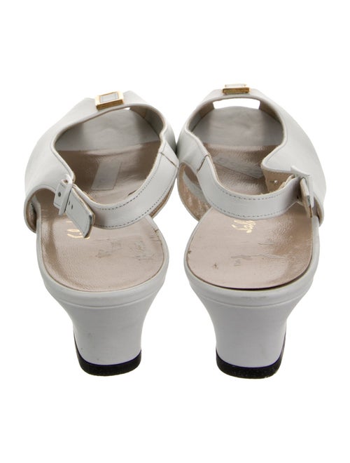 Salvatore Ferragamo Vara Bow Accent Leather Slingback Pumps