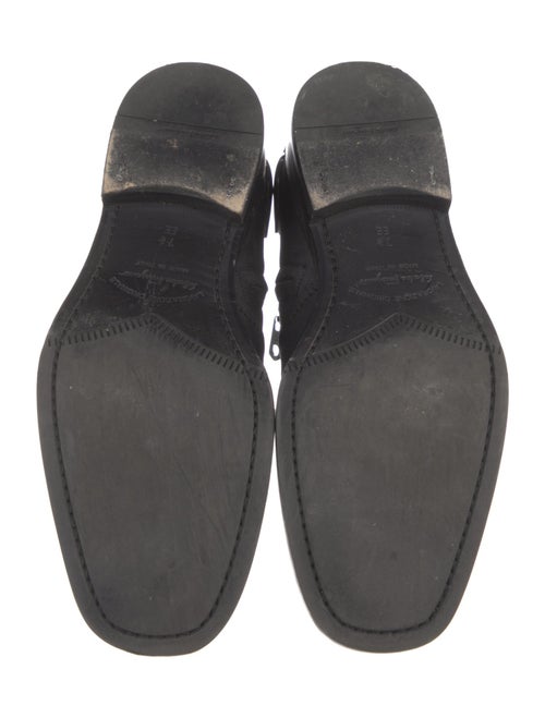 Salvatore Ferragamo Gancio Logo Leather Boots