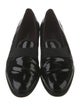 Salvatore Ferragamo Patent Leather Grosgrain Trim Dress Loafers