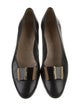 Salvatore Ferragamo Leather Bow Accents Pumps