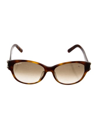Salvatore Ferragamo Gancini Logo Wayfarer Sunglasses