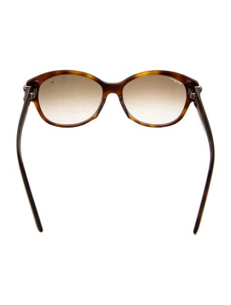 Salvatore Ferragamo Gancini Logo Wayfarer Sunglasses