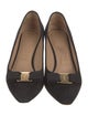 Salvatore Ferragamo Suede Bow Accents Pumps