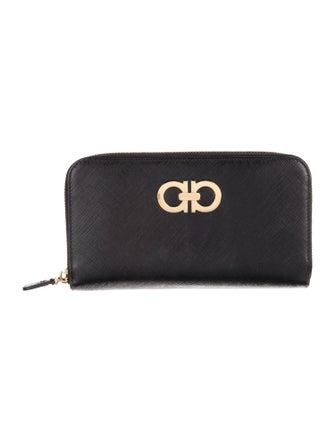 Salvatore Ferragamo Gancini Logo Leather Wallet