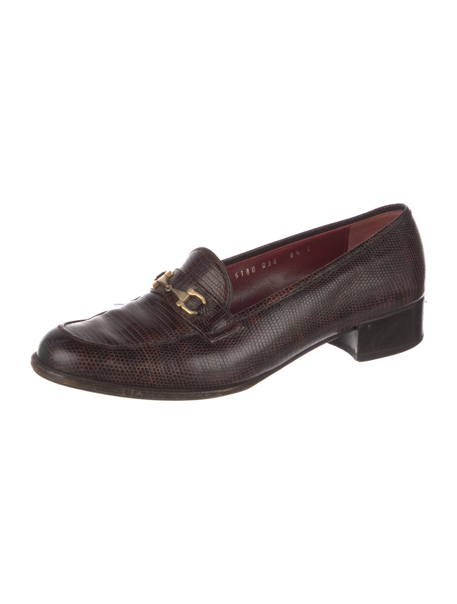 Salvatore Ferragamo Gancini Logo Leather Loafers