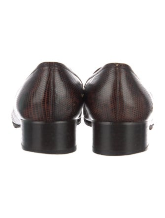 Salvatore Ferragamo Gancini Logo Leather Loafers