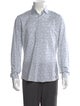 Salvatore Ferragamo Polka Dot Print Long Sleeve Shirt