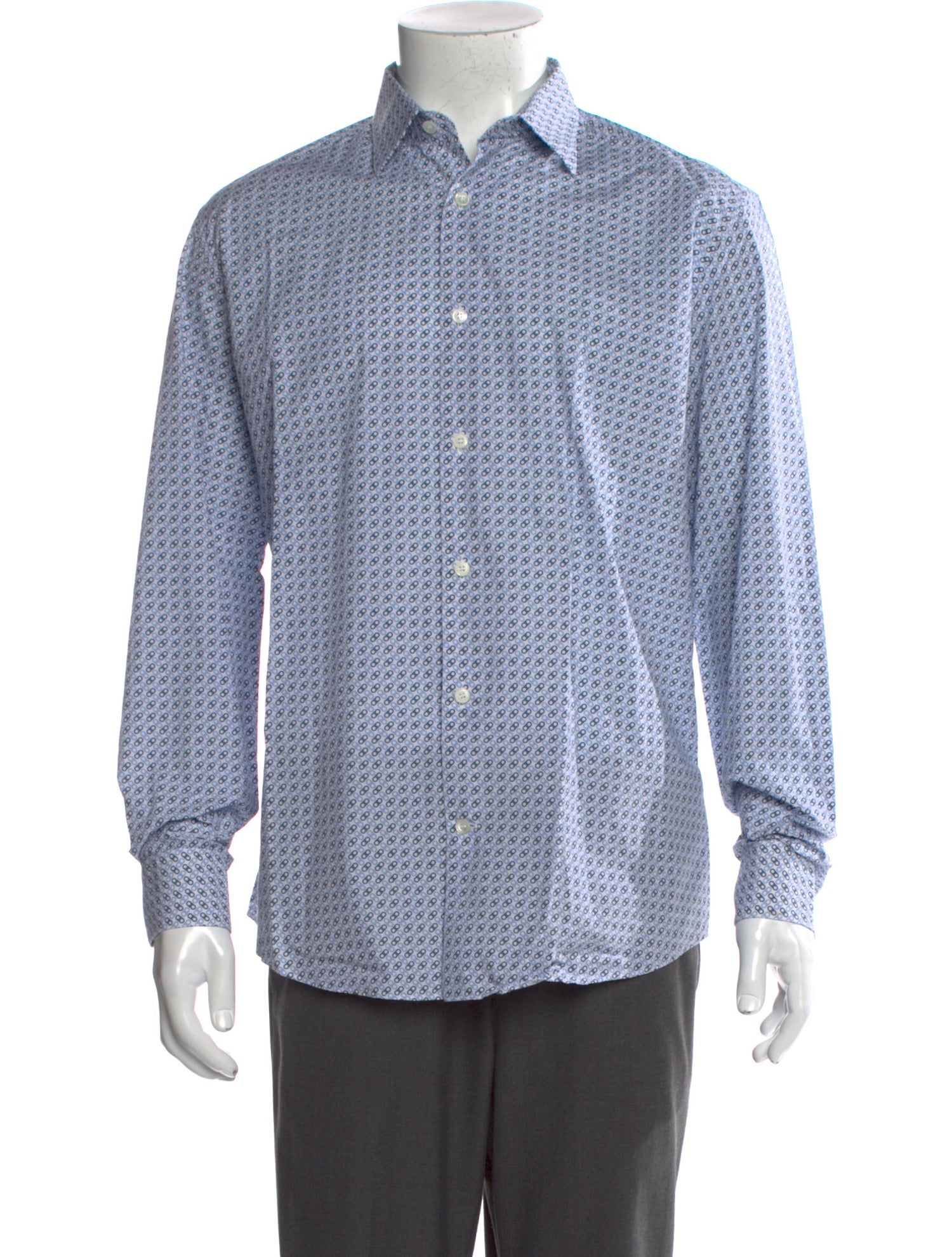 Salvatore Ferragamo Printed Long Sleeve Shirt